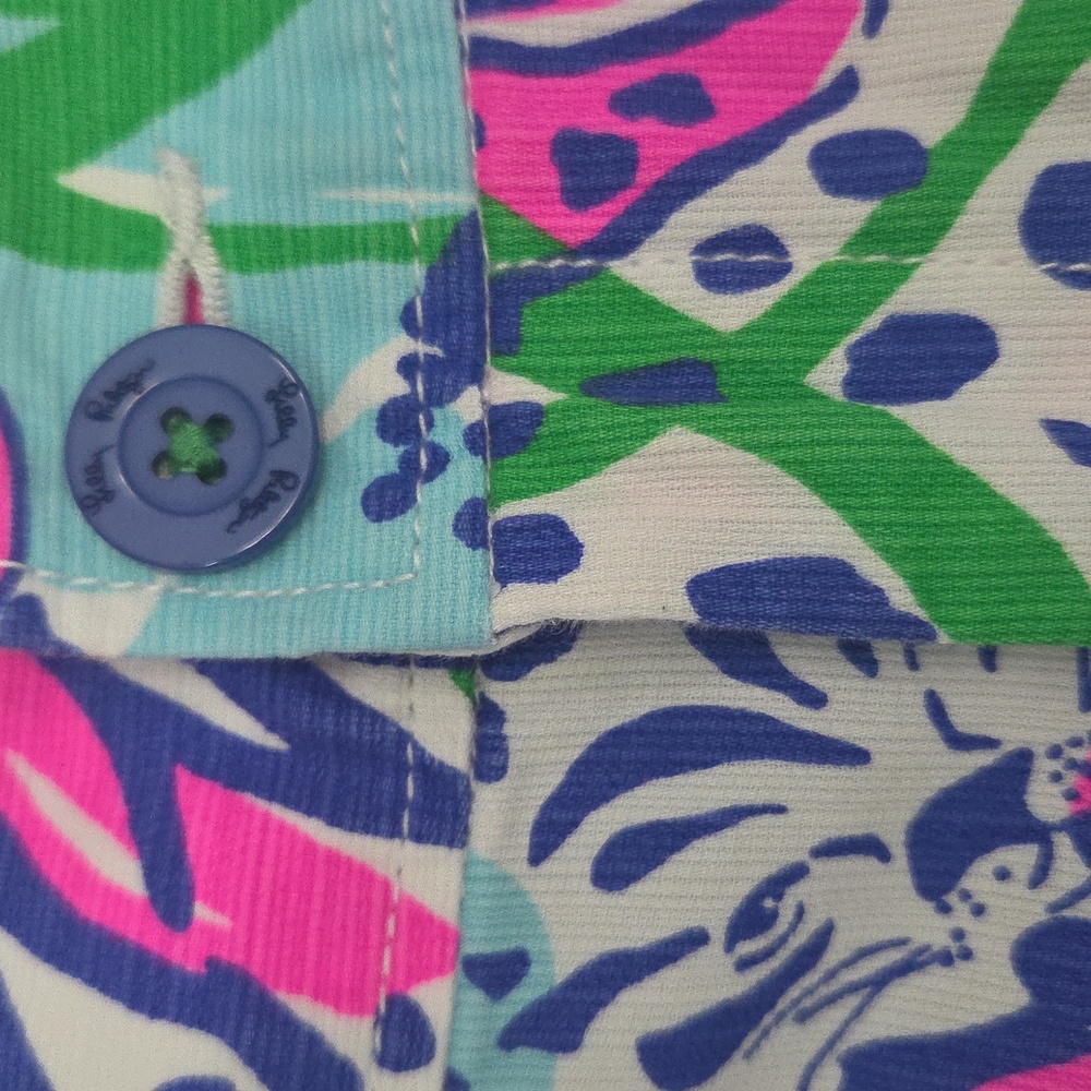 🌺Lilly Pulitzer Beautiful, Tropical Themed Callahan Shorts In Great Condition🌺 - Picture 3 of 15